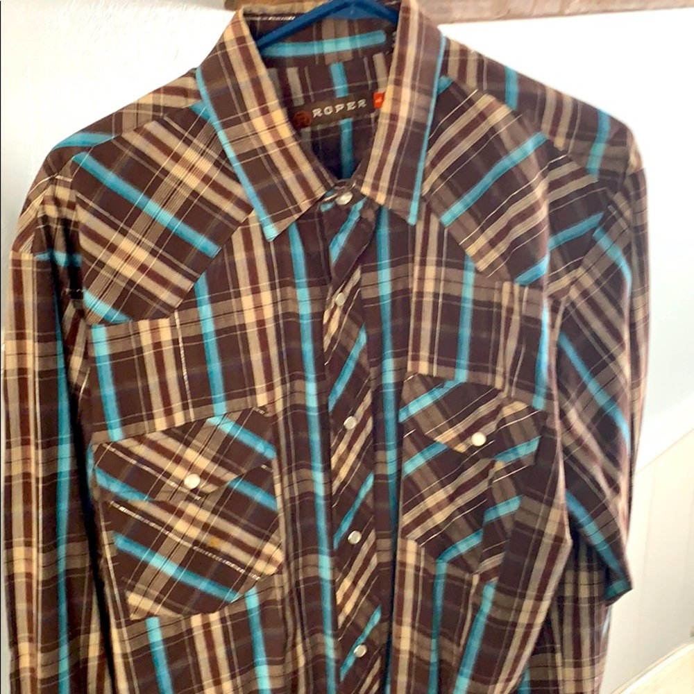 Roper western plaid shirt
